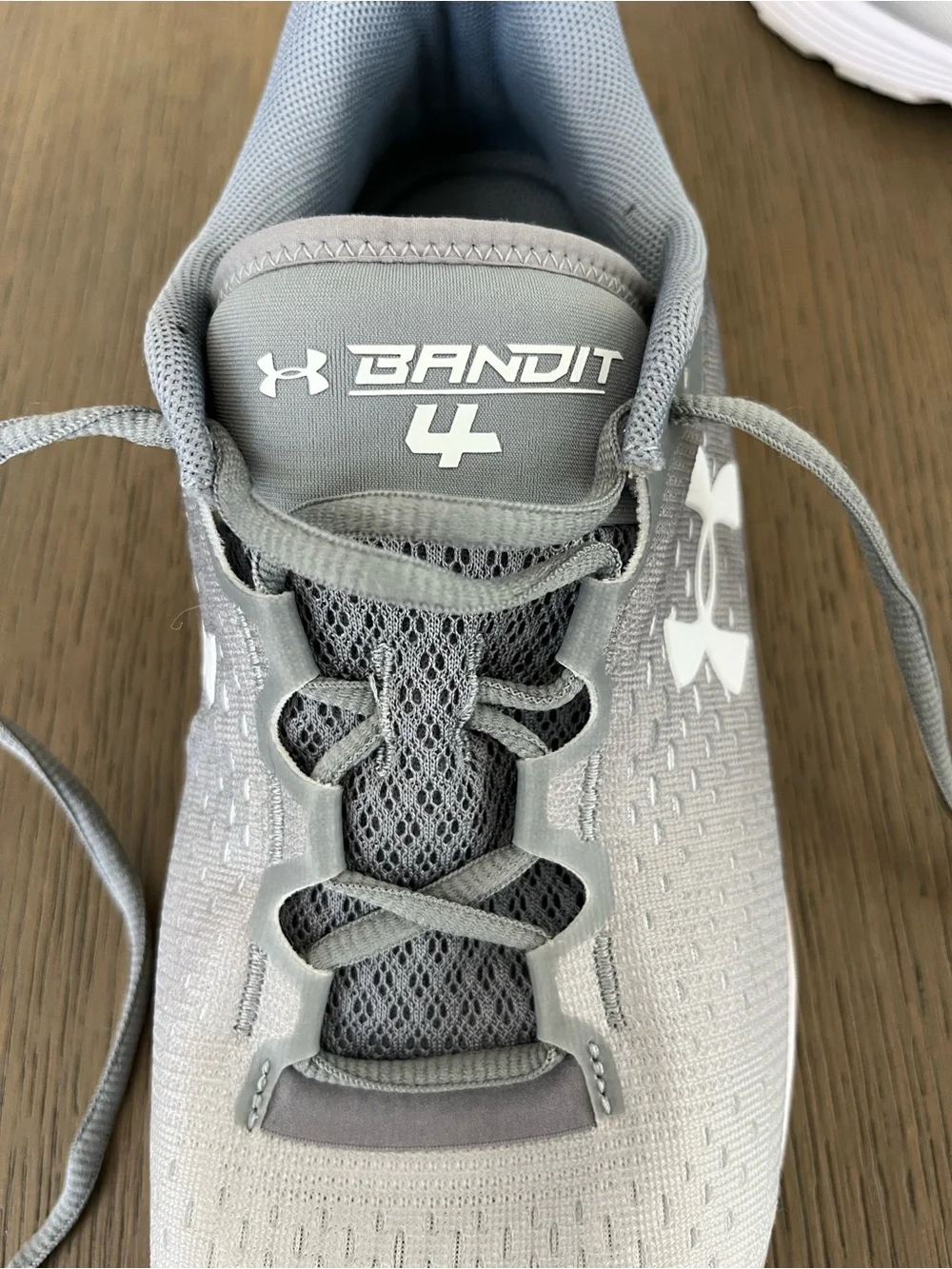 Under Armour Men's Charged Bandit 4 Running Shoes Gray White